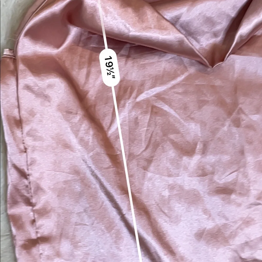 Nasty Gal Light Pink Satin Cowl Neck Cami Tank Top Blouse - Picture 5 of 5